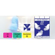 Étiquettes médicales et pharmaceutiques - Luquet & Duration - multi-résistantes - sur mesure pour signalisation de bactéries_1