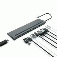 MCL MD1A99AZZUSB3C568 hub & concentrateur USB Type-C 5000 Mbit/s Aluminium_1