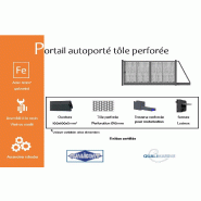 Portail autoporté tôle perforée - 4000 / 2000_1