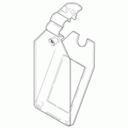 Porte étiquette 38 x  25 pour broche blister - Transparent_1