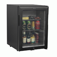Réfrigérateur mini-bar noir avec porte vitrée | tefcold - TM44G-1_1