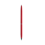 Stylo sans encre - 2 en 1 avec bille et pointe en alliage métallique - Aluminium recyclé - Couleur rouge_1