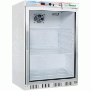 Armoire réfrigérée vitrée positive en laqué blanc intérieur en ABS 200L Forcar_1