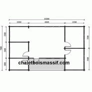 Chalet en bois plain-pied jura / 70 m² / en kit / toit double pente_1