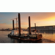 Ponton à pieux seem 39-970st - 39,40m x 15,40m - 2 x 485 ch - Drague stationnaire - Liebherr R984C EW_1