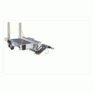 Remorque porte-engins - 2 essieux - capacité de 1700 à 2600 kg_1