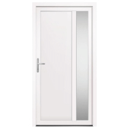 Vidaxl porte d'entrée blanc 108x208 cm pvc 3157096_1