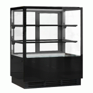 Vitrine réfrigérée de présentation avec service-arrière (l150 x p73 cm) avec éclairage led et 2 étagères_1