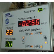 Affichage de cadence spécifique - Hauteur chiffres 6 ou 10 cm - Indicateur lumineux - Cadence max 1000 pièces/h_1