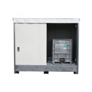 Armoire de rétention en acier galvanisé avec caillebotis galva - 1000 L_1