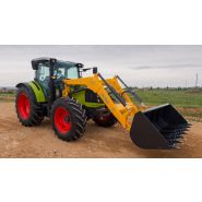 Chargeur frontal Evolution doté d'un brancard résistant