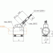 Collier chauffant - H1133 - 230V - Puissance 100W à 250W_1