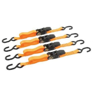 Lot de 4 sangles d'arrimage extérieur crochet S longueur 3m Référence 4552E_1