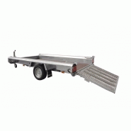 Remorque porte engin hulco 1,5t, 2,94m - 1 essieux_1