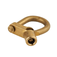 Cadenas d'artillerie 129 C à talon coudé - anse laiton - vis demi-lune - triangle de condamnation - THIRARD_1