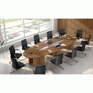 Table de réunion modulaire Meeting-Pro - finition haut de gamme - pieds et plateaux personnalisables_1