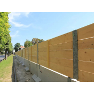 Palissade de chantier en bois horizontal_1