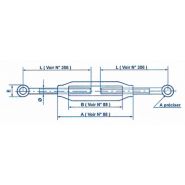 Tendeur d'arrimage - série n° 126 - chapes mâles - acier estampé_1