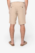 Bermuda écoresponsable homme en lyocell et lin - Réf : NS720 - Disponible en plusieurs tailles et couleurs_1