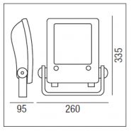 Cod.28209 - Éclairage des grands espaces - Relco SARL - Lampe LED 50000 heures - 100W - IP66 - 11000lm_1