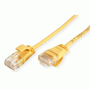 ROLINE Cordon Data Center UTP Cat.6A (Classe EA), LSOH, slim, jaune, 1 m_1