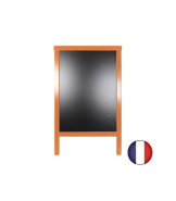 Chevalet stop trottoir - Bois, dimensions 90 x 55 cm - Référence : LSTF49OR_1