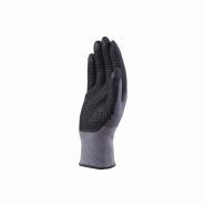 Gant tricot polyamide spandex - paume nitrile/polyuréthane avec picots nitrile - DPVE727_1