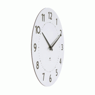 Grande horloge murale bois blanc_1