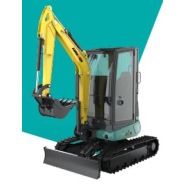 Mini-pelle performante, très compacte pour petits terrassements, travaux de voirie - AMX 25_1