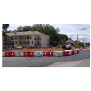 Séparateur de voie ultra compact et pratique pour les environnements urbains - K16 / BALIROUTE 500 - Eco conçu en PEHD et conforme NFP 98-454_1