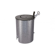 Fourreau d'amovibilité verrouillable - Acier galvanisé - Finition Galva ou RAL 9005_1