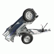 Remorque porte-engin CBS BE1T3 - 1.3T - 2m x 1m - simple essieu freiné - acier galvanisé_1