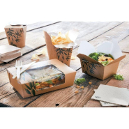 Boîte alimentaire à fenêtre Feel Green 1980ml 19,8x14x6,4cm - par 50_1