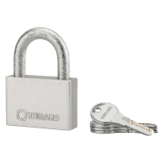 Cadenas à clé Rinox 70mm - Anse inox - 4 clés réversibles - Corps inox - Réf. 00290067 - Marque Thirard_1