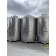 Cuve inox 95hl d'occasion - Atelier Fd MAS - fond plat, Ø2000, hauteur 3500, porte rectangle_1