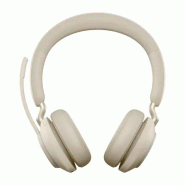 Jabra Evolve2 65 Casque Sans fil Arceau Bureau/Centre d'appels USB Type-A Bluetooth Beige_1