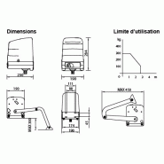 Motorisation pour portail battant bh23/284 / bras articulé / largeur max 2.8 m_1