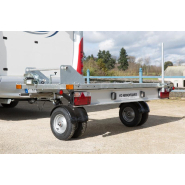 Remorque transversale avec roues pivotantes 360° - YO - CCP5 - Charge utile 230 ou 260 Kg - Reference -HKT-2.5X1.5_1
