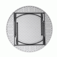 Table pliante ronde HDPE Nimes  Ø180x74 -_1