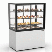 Vitrine réfrigérée INTEGRA sur base - 1000 mm - 4 niveaux - H1400 mm - IN100/80-140 | Sayl Barcelona - 815 mm, Accès avant et arrière, 1400_1