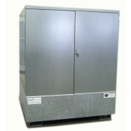 Armoire de stockage extérieur en rétention pour 2 fûts de 220 L verticaux_1