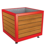 Bac à Palmier en chêne certifié PEFC - SILAOS - 2 dimensions disponibles - Châssis en acier peint sur galva_1