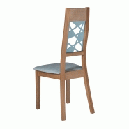 Chaise Héloïse en bois massif et métal - modèle moderne en chêne avec finitions personnalisables_1