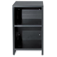 Comptoir de caisse droit Flexia - L52xP53xH90cm - noir vintage - aggloméré 30mm classé feu_1