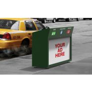 Cyc éco point - poubelle publique Larus - acier - 2 ou 3 entrées_1