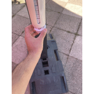 Distributeur de cendriers de poche clic-clac - acier inoxydable - contenance 68 unités - fixation murale ou sur poteau_1