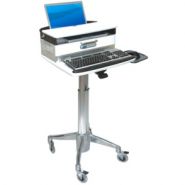 Chariot informatique Laptop Drawer Cart H Class - Ergonoflex - 23,58 kg - réglable en hauteur, antibactérien et sécurisé_1