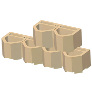 Système breveté Betoflor pour murs de parement