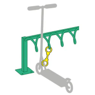 Garage trottinettes TrotFix - rangement sécurisé pour 10 trottinettes classiques ou électriques_1