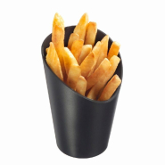Pot à frites PP réemployable LOOP Ø8,2x12cm gris anthracite - par 120_1